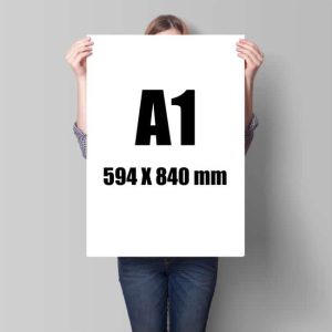 PLAKAT A1 59,4 x 84,1 CM - 4+0 / 4+4 - ØKONOMI